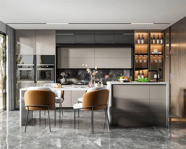 modern frameless cabinets for residential developments